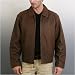 Men's Cowhide Leather Straight-Bottom Jacket - Regular, Tall, Big, Big & Tall
