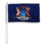 Michigan Flag 12 x 18 inch