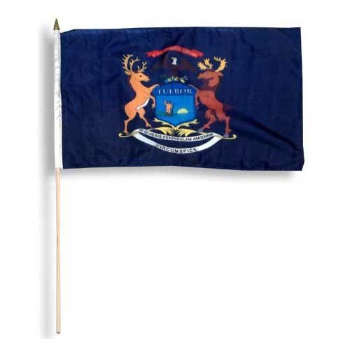 Michigan Flag 12 x 18 inch