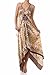 Silk Feel Handkerchief Hem Criss Cross Back Adjustable Maxi/Long Dress