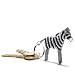 Beaded Zebra Keychain - South Africa