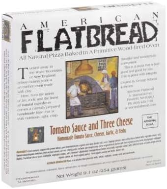 American Flatbread Tomato Sauce and Three Cheese, 9.10 Ounce (Pack of 8)