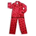 Dream Apparel - Girls Long Sleeve Heart Pajamas, Red