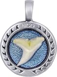 Shark's Tooth Colored Resin Pendant
