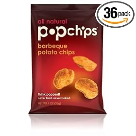 Popchips Bbq Potato Chips, 1.0-Ounce Bags (Pack of 36)