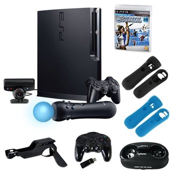 Sony Playstation 3 320GB Move Holiday Bundle with Gun, Charging Station, and More