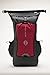 Aqua Quest Sport 25 Gray and Red 25L Day Pack Waterproof with Roll Top for Men, Women, Students