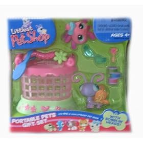 Littlest Shop Pet Shop Portable Pets Gift Set Spider and Butterfly by Littlest Pet Shop