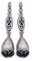 Western Bridal Pearl Drop Earrings