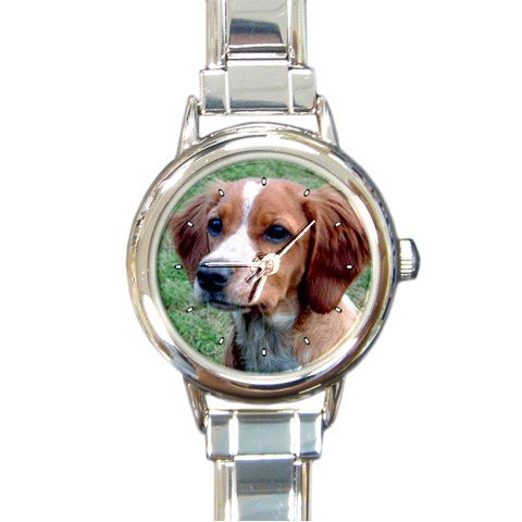 Brittany Round Italian Charm Watch