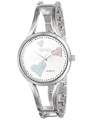 XOXO Womens XO1087 Silver Dial Silver-tone Watch