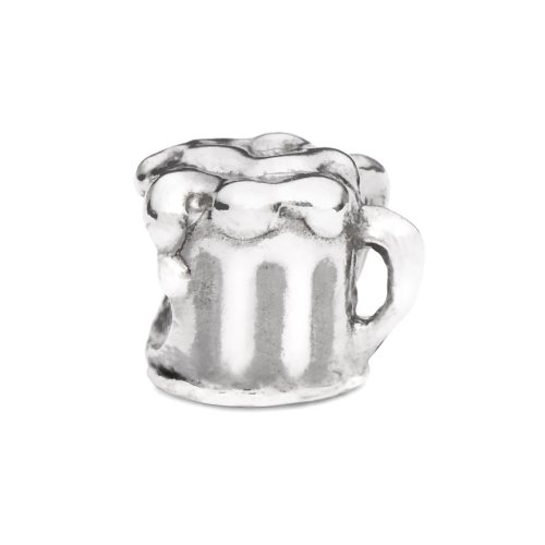 Novobeads Beer Mug Sterling Silver Charm Bead - Fits all major bead bracelets