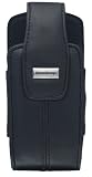 BlackBerry Lambskin Leather Swivel Holster for BlackBerry 8100, 8110, 8120, 8130 (Pitch Black)