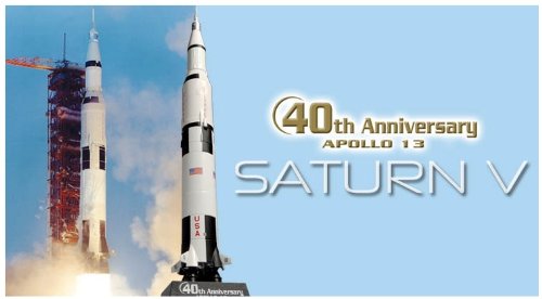 Dragon Models 1/400 Apollo 13 Saturn V Rocket (40th Anniversary)