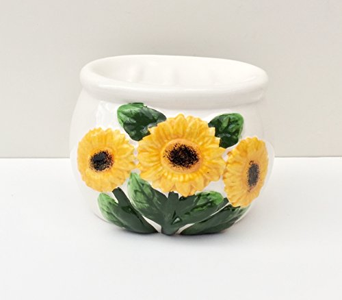 Sunflower Yellow Soap/Sponge Holder Dispenser