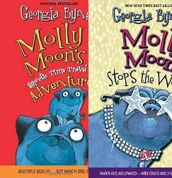 Molly Moon Set of 2 Books (Molly Moon Stops the World ~ Molly Moon's Hypnotic Time Travel Adventure)