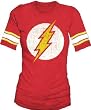 The Flash Distressed Logo Heathered Red Hockey Juniors T-Shirt Tee
