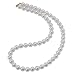 Bella Donna Damen-Collier Muschelkerne 333 Gelbgold Muschelkern-Kugeln 8 mm wei� 45 cm 656246
