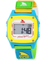 Freestyle Womens FS84862 Shark Clip Digital White Neon Nylon Watch