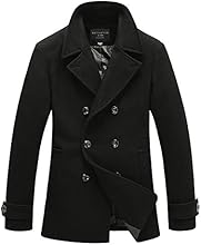 Match Mens Wool Classic Pea Coat Winter Coat