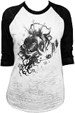 Gore Geisha by Tegan Coddington Glittersniffer Burnout Baseball Tee