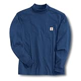 Carhartt Men Long Sleeve Work Dry Mock Turtleneck k251