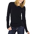 Mossimo&reg; Black: Crewneck Ultrasoft Sweater - Ebony