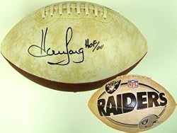Howie Long Signed Raiders Football w/HOF