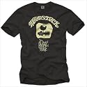 Hippie T-Shirt für Herren WOODSTOCK schwarz Größe S-XXXL