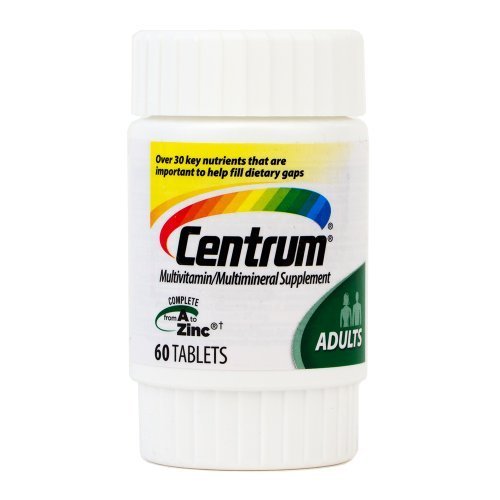 Centrum Multivitamin Adults Under 50 (60 Tablets) Multimineral Supplements Travel Size