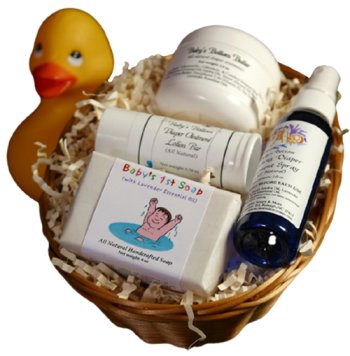 Welcome Baby Gift Basket - Lavender