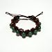 Hand-knotted Vintage Jade Bead Band Bracelet - Adjustable Cord