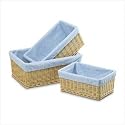 Blue/White Gingham Baskets - Style 36599