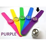 1 x PURPLE Slap On Quartz Silicone Sports Watch