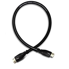 HOCHQUALITATIVES HDMI-KABEL full HD1080p Neue Version 1.4 High-Speed-Ethernet-und 3D-15.2GPS Sound & Vision mit Ferritkernen und 90 Grad Winkel mit 24k vergoldete Kontakte stilvollen roten Finish (0.4572m)