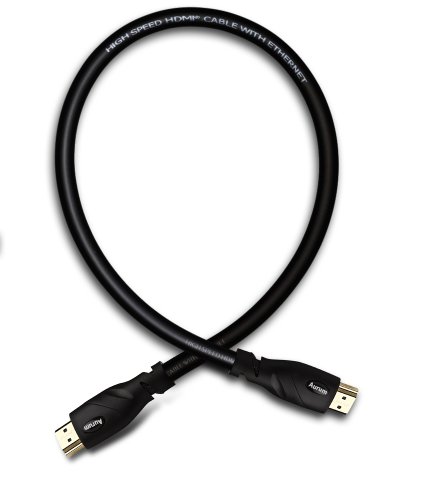 Aurum Ultra Series - High Speed HDMI Cable (1.5 Ft) With Ethernet - CL3 Certified - Supports 3D & Audio Return Channel [Latest Version] - 1.5 Feet
