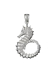 Clevereves 14K White Gold Pendant Seahorse 7.7 - Gram(s)