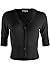 Ollie Arnes Women Basic Short Sleeve Versatile Bolero Shrug Cardigan Junior Plus