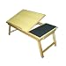 Space Saver Solid Wood Laptop Bed Tray Multiuse Laptop Table Desk, Notebook Stand W/built-in Mouse Pad Holds up to 18.4" Screen