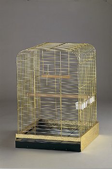 Brass Parrot Cage - Medium