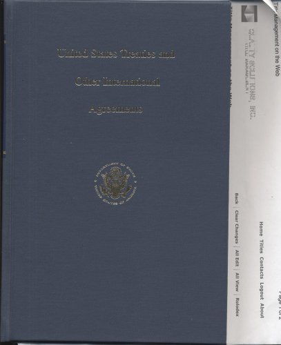 United States Treaties and Other International Agreements,  V. 35,  Pt. 5, 1983-1984 (United States Treaties and Other International Agreements) under Treaties in The Books Store