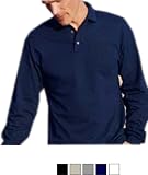 Cotton Deluxe by Anvil Long-Sleeve Pique Knit Sport Shirt, (A-6240)