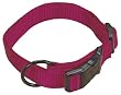 Hamilton "Fits All" 5/8" Adjustable Nylon Dog Collar, Wine, Small (12-18 in)