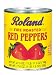 Gourmet Food : Roland Roasted Red Peppers, 28 oz