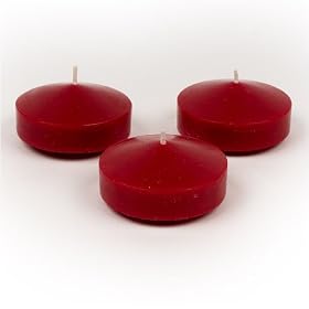 Floating Candles 3 Set of 96, Red by Quick Candles