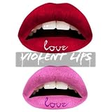 リップタトゥーシール/唇刺青シール/奪いたくなる危険な唇/LAブランド・バイオレントリップス/ LOVEラヴシリーズ/3枚入