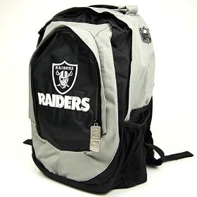OAKLAND RAIDERS OFFICIAL LOGO NFL BACKPACK