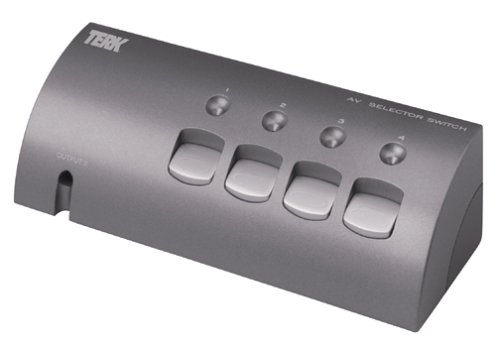Terk VS-4 S-Video/Video/Audio Switch Selector (4 Inputs, 2 Outputs)