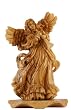 Angel with horn olive wood Statue - Museum quality ( 12 inches high )
