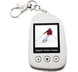 7dayshop Pebble TFT Digital Photo Frame - 1.5 Keyring Version - Silver